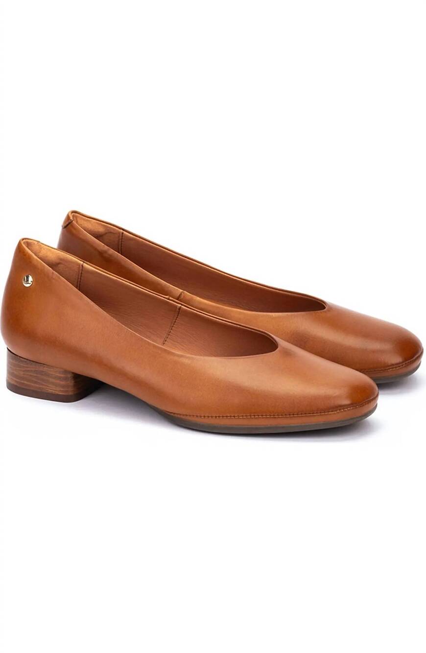 NEW PIKOLINOS women's ubeda pump in brandy